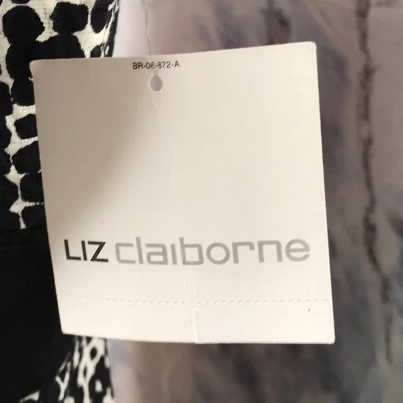 NWT Liz Claiborne sleeveless fitted dress V-neck Cotton Spandex - Picture 10 of 13